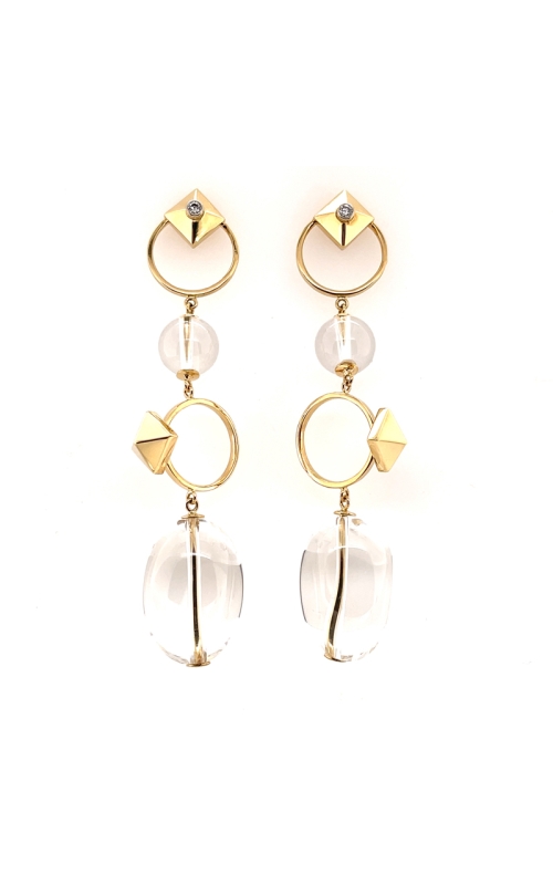 Crystal Bead Drop  Earrings