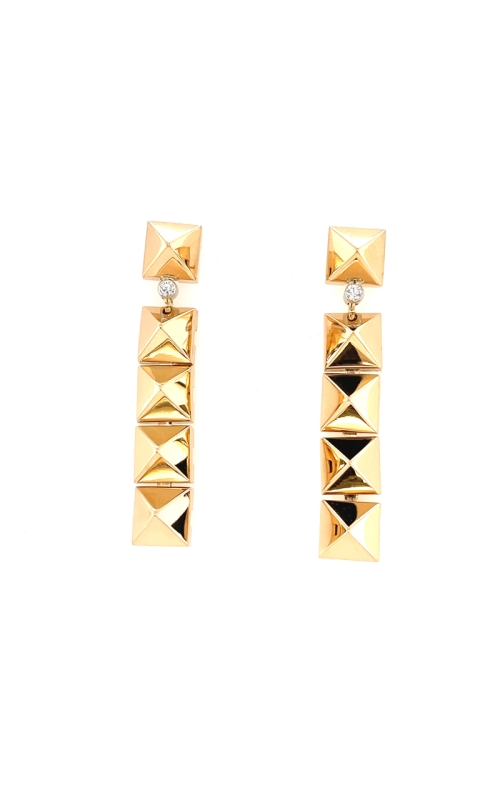 Mini Pyramid Drop Earrings