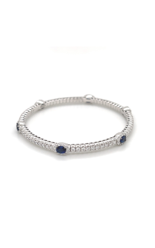 Diamond & Sapphire Stretch Bracelet