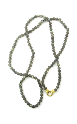 Labradorite Bead Necklace with 'Francesca' Clasp N93224