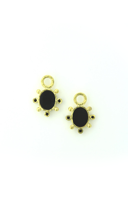 Black 'Mosca' Earring Pendants for Hoops ERP90786-B