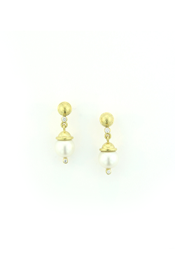 White Pearl and Diamond Stud Earring ER97120
