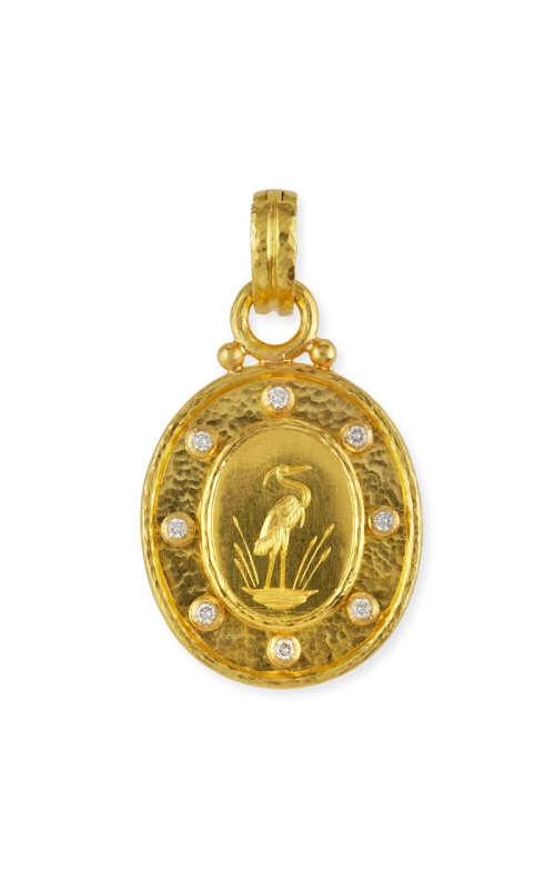 Gold 'Crane' Pendant P93821