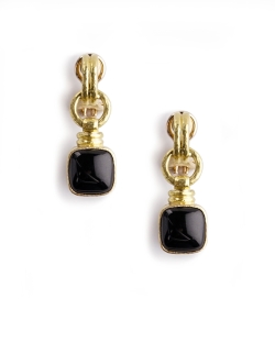 Black Jade Drop Earrings ER102328