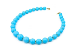 Large Turquoise Bead Necklace