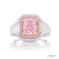 Radiant Pink Diamond Ring