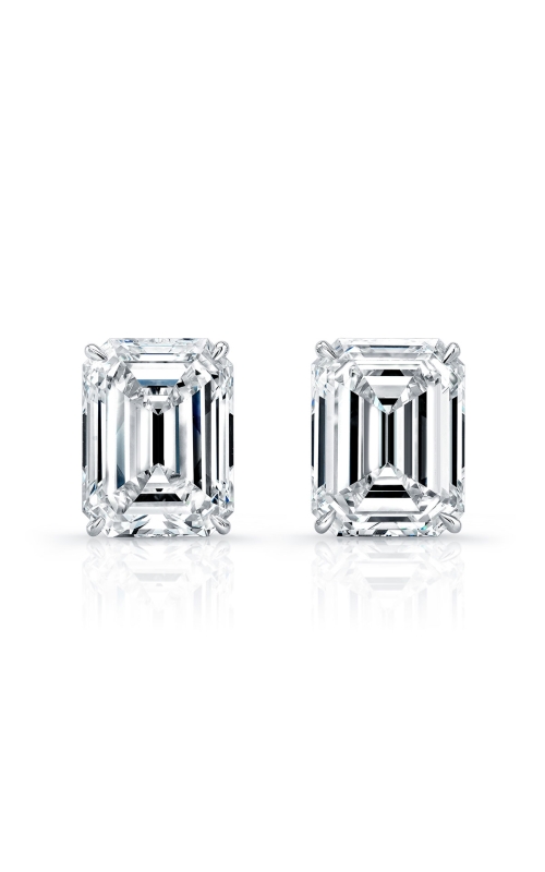 Emerald Cut Diamond Stud Earrings