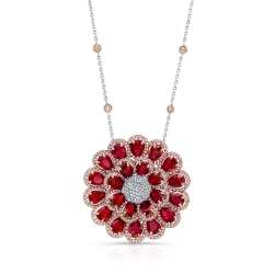 Ruby & Diamond  Necklace