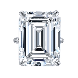 37.69 Carat Emerald Cut Diamond Ring