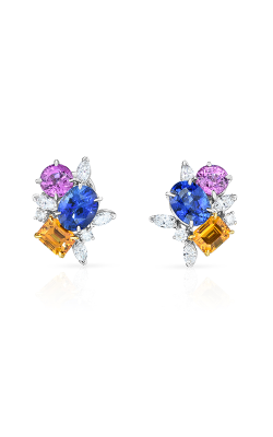 Multi-color Sapphire Earrings