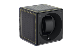 Masterbox Single Black Toledo Leather Double Yellow Stitches